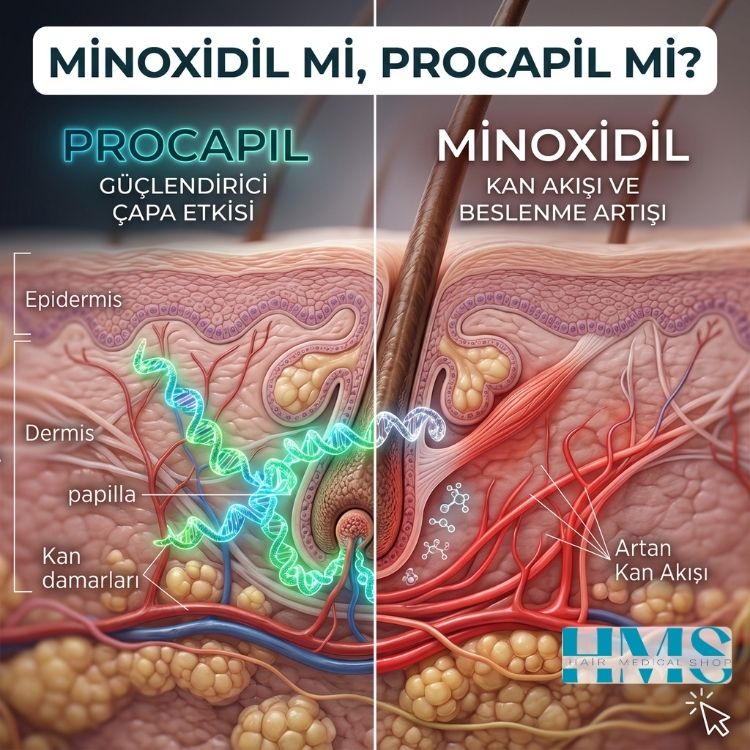 Minoxidil mi, Procapil mi Saç Dökülmesi ve Saç Ekimi Sonrası En Etkili Çözüm Hangisi
