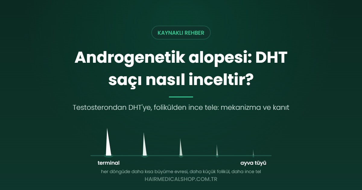 Androgenetik alopesi: DHT saçı nasıl inceltir?
