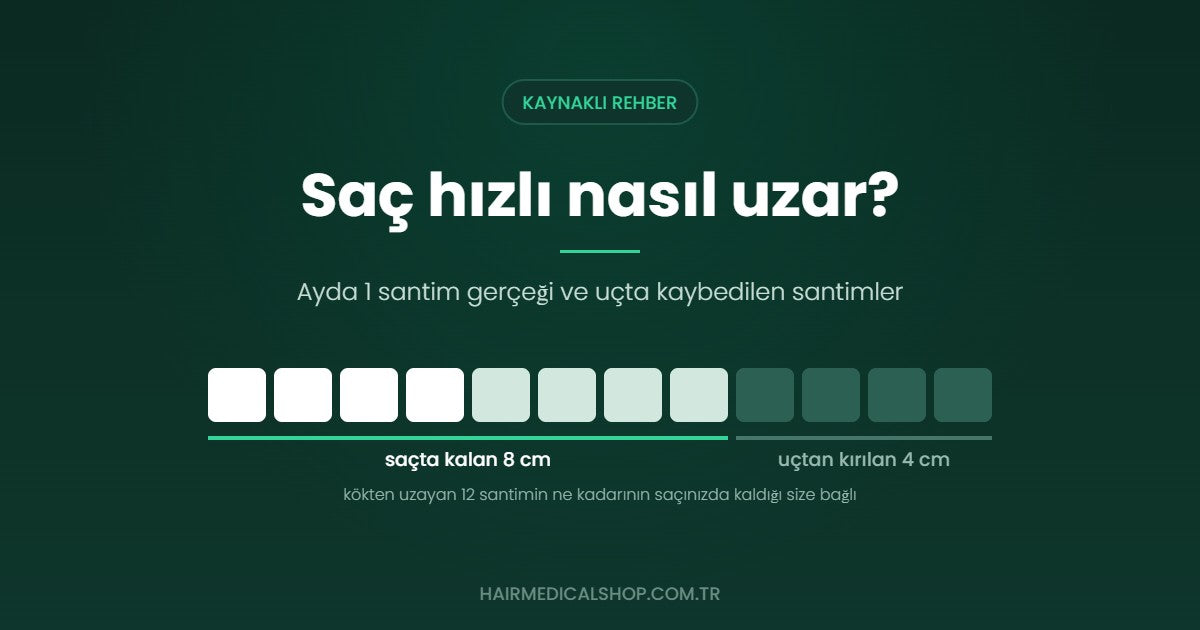 Saç hızlı nasıl uzar? Ayda 1 santim gerçeği