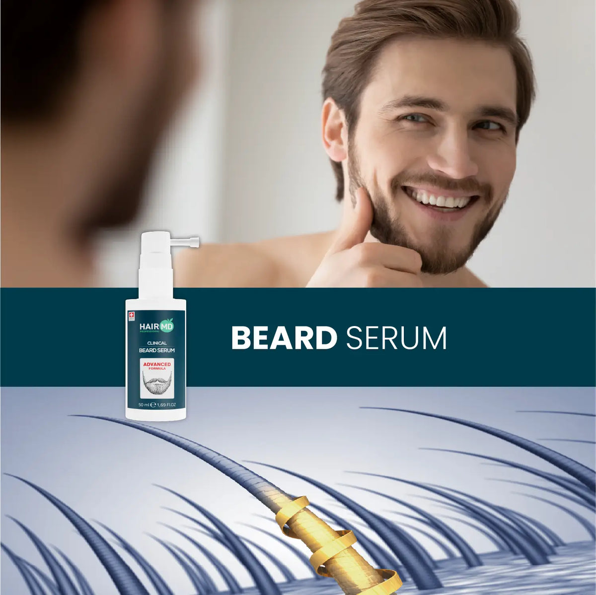 HairMD Clinical Sakal Bakım Serumu 50 ml - HAİR MEDİCAL SHOP