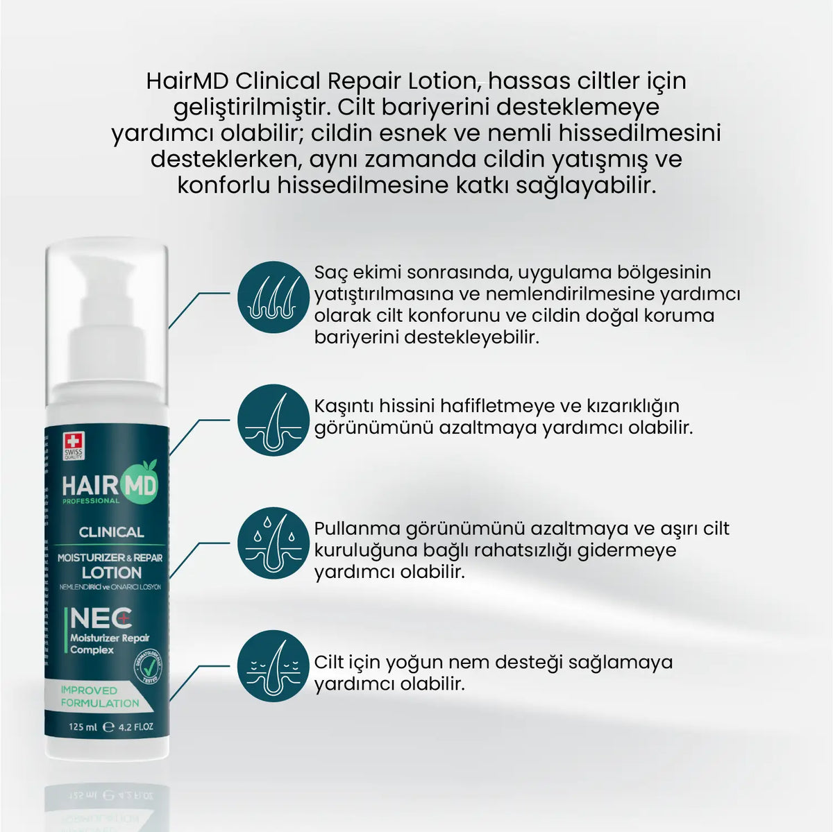 HairMD Clinical Onarıcı NEC Losyon 125 ml - HAİR MEDİCAL SHOP