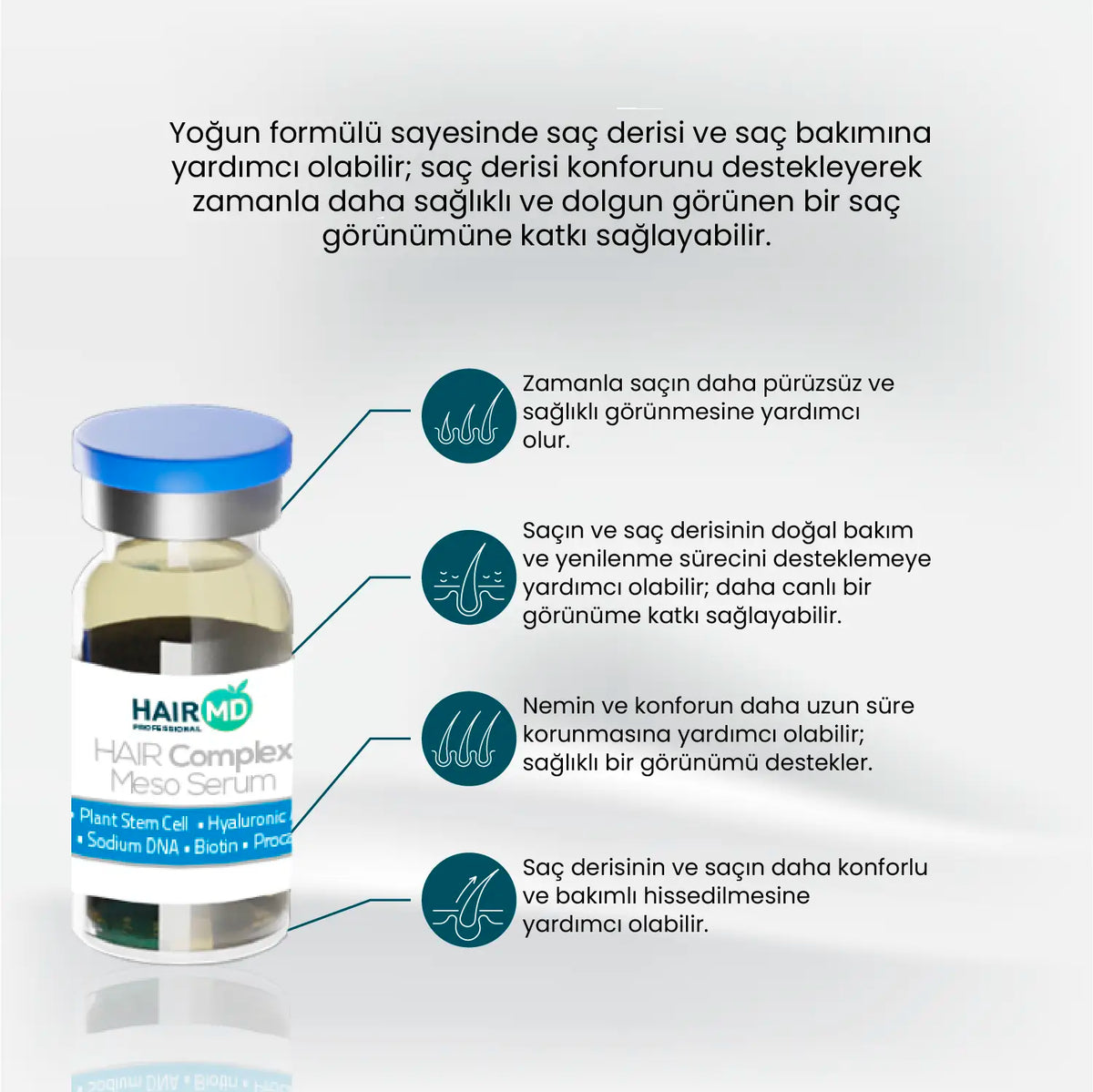 HairMD Clinical Saç Kompleksi Meso Serum 10 x 6 ml - HAİR MEDİCAL SHOP