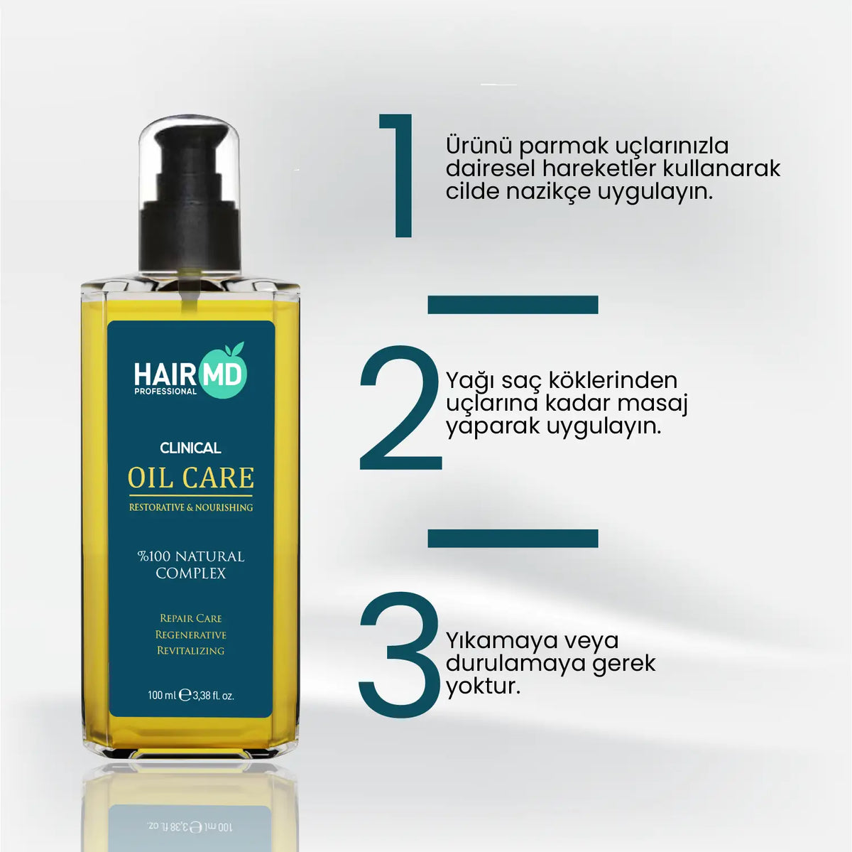 HairMD Clinical Yenileyici ve Besleyici Saç Bakım Yağı 100 ml - HAİR MEDİCAL SHOP