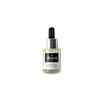 The Mossi London Ozonized Hair Oil Complex spray bottle, 30ml, with a sleek design and clear label showing product details.