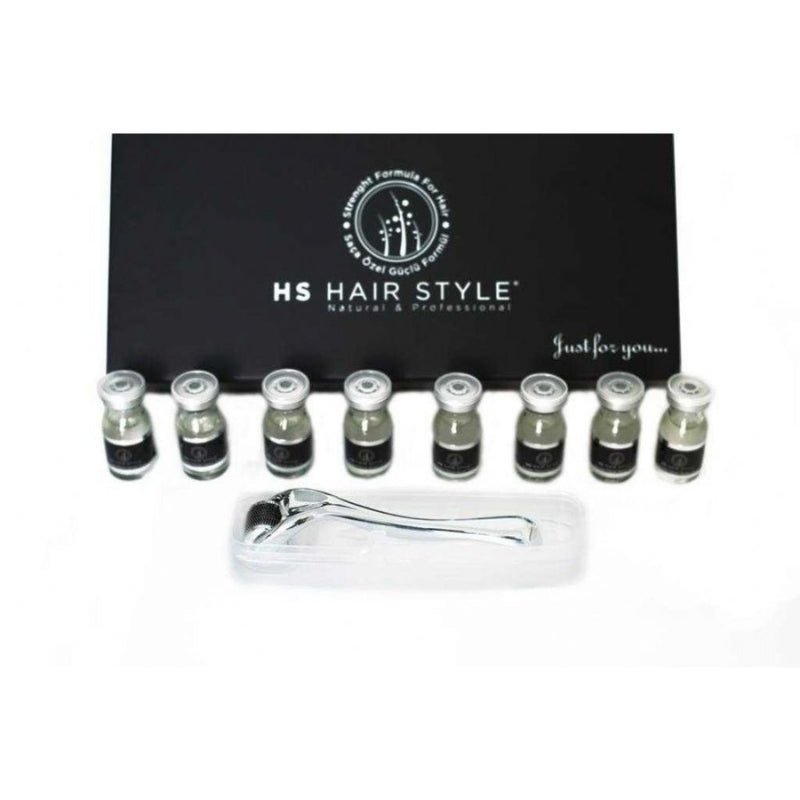 HS Hair Style Meso Serum Flacon set of 8, hair repair and strengthening serum bottles for damaged hair.