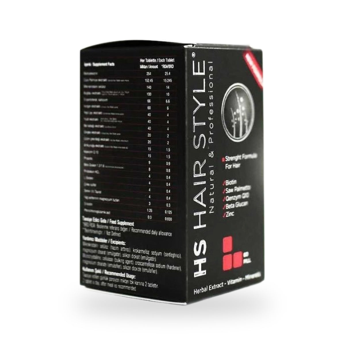 HS Hair Style Biotin Tablet kutusu