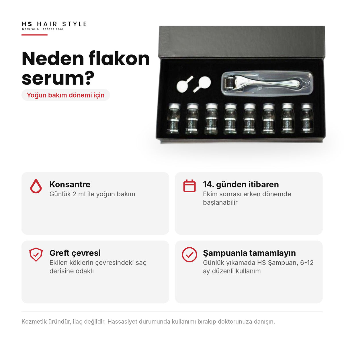 HS Hair Style Onarıcı Flakon Serum 8'li, neden flakon serum