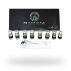 HS Hair Style Onarıcı Flakon Serum 8'li, flakonlar ve kutu